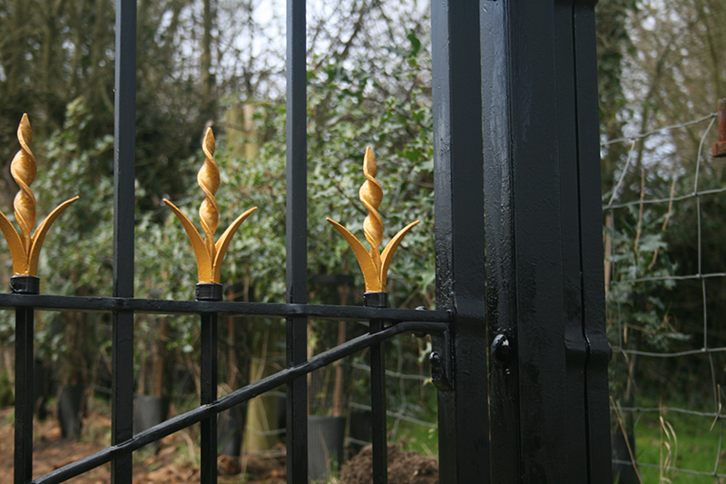 Bishops Castle gates detail